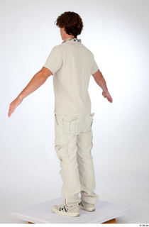 Lyle a-pose beige cargo pants beige polo t shirt beige…